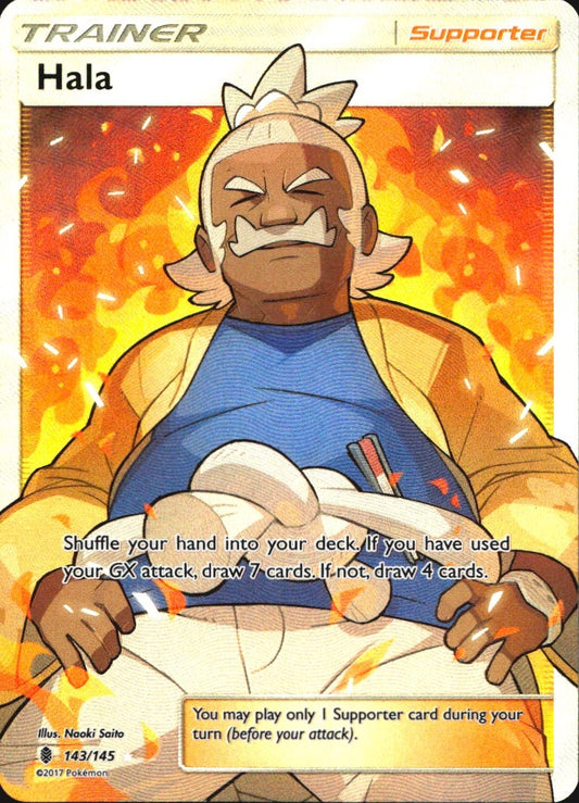Hala 143/145 Rare Ultra Guardians Rising Pokemon Near Mint