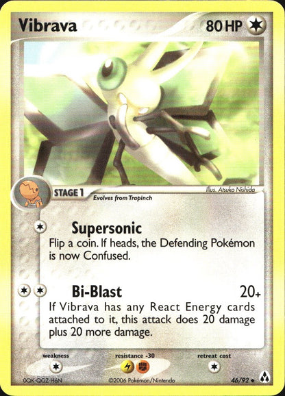 Vibrava 46/92 Uncommon Legend Maker Pokemon Near Mint