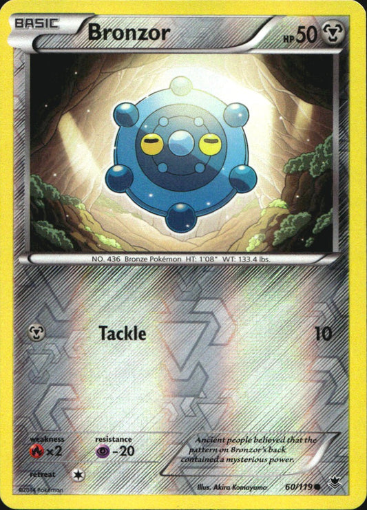 Bronzor 60/119 Common Phantom Forces Pokemon Reverse Holo Near Mint