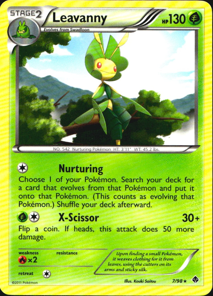 Leavanny 7/98 Rare Emerging Powers Pokemon Near Mint
