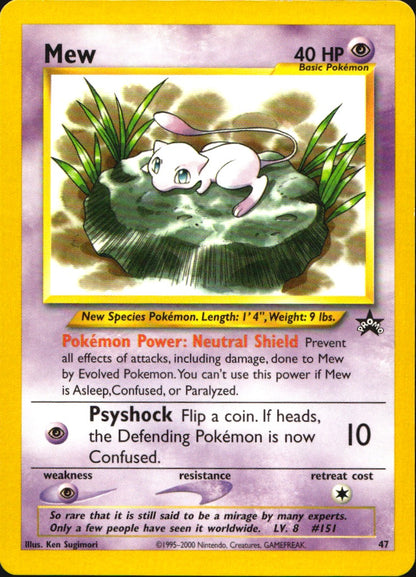 Mew 47 Promo Wizards Black Star Promos Pokemon Near Mint