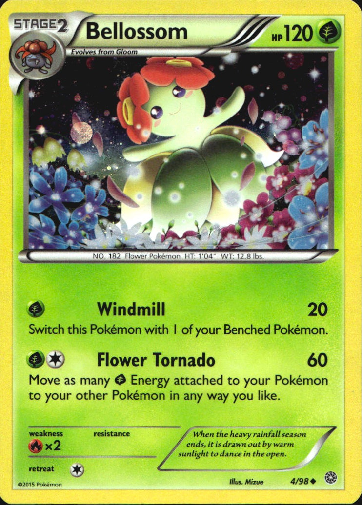 Bellossom 4/98 Uncommon Ancient Origins Pokemon Near Mint Holo