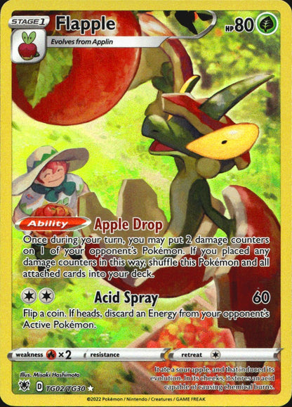 Flapple TG02/TG30 Holo Astral Radiance Trainer Gallery Pokemon NM