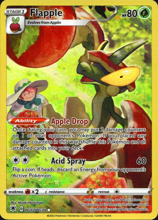 Flapple TG02/TG30 Holo Astral Radiance Trainer Gallery Pokemon NM