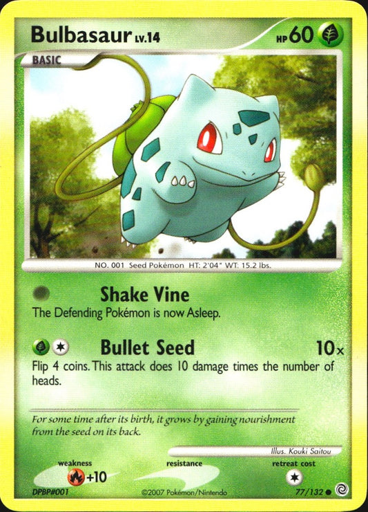 Bulbasaur 77/132 Common Secret Wonders Pokemon Near Mint