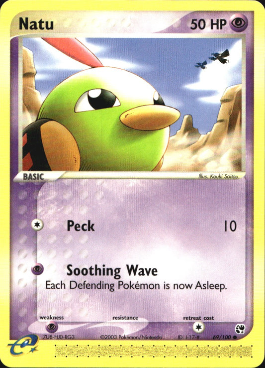 Natu 69/100 Common Sandstorm Pokemon Near Mint