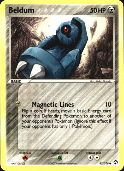 Beldum 45/108 Common Power Keepers Pokemon Near Mint