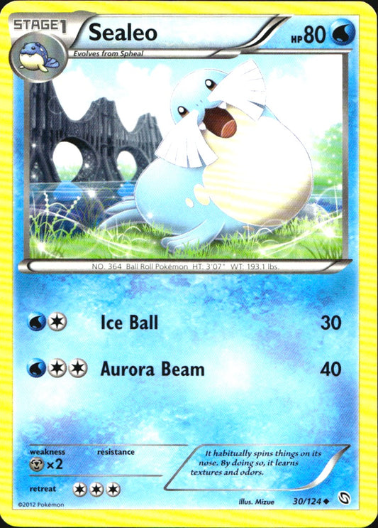 Sealeo 30/124 Uncommon Dragons Exalted Pokemon Near Mint