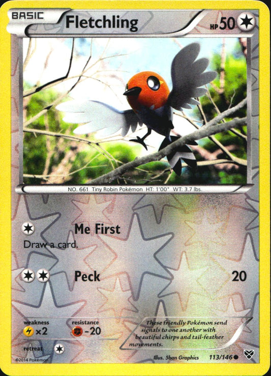 Fletchling 113/146 Common XY Pokemon Near Mint