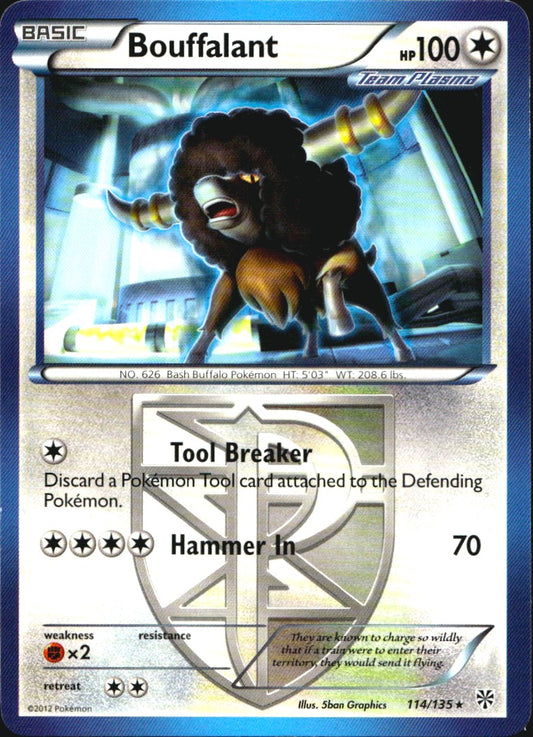 Bouffalant 114/135 Rare Plasma Storm Pokemon Near Mint