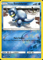 Alolan Sandshrew 28/156 Common Ultra Prism Pokemon Reverse Holo Near Mint
