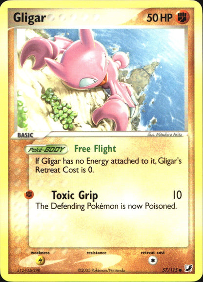 Gligar 57/115 Common Unseen Forces Pokemon Near Mint