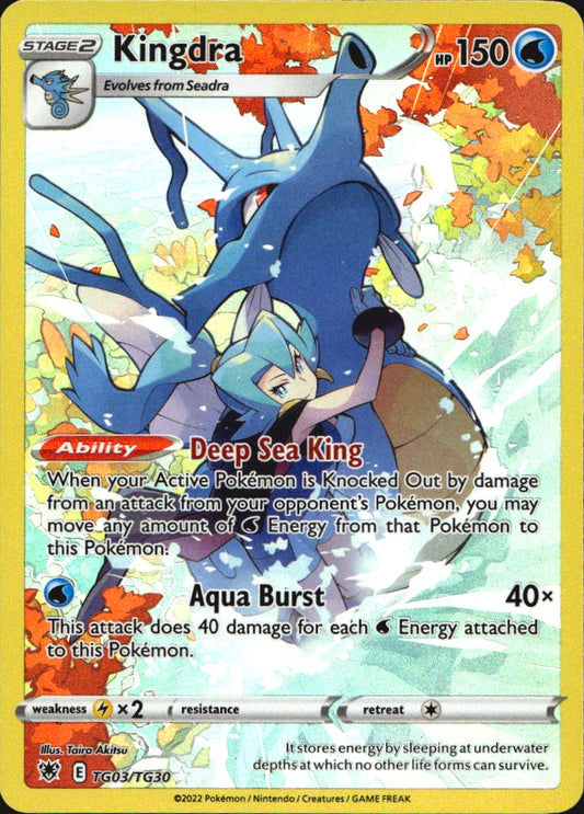 Kingdra TG03/TG30 Holo Astral Radiance Trainer Gallery Pokemon NM