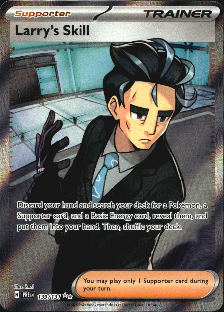 Larry's Skill 139/131 Ultra Rare Prismatic Evolutions Pokemon Near Mint