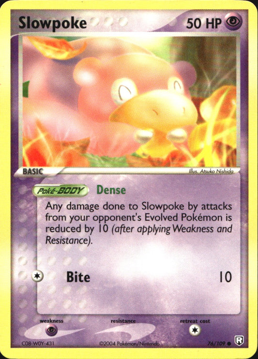 Slowpoke 76/109 Common Team Rocket Returns Pokemon Near Mint