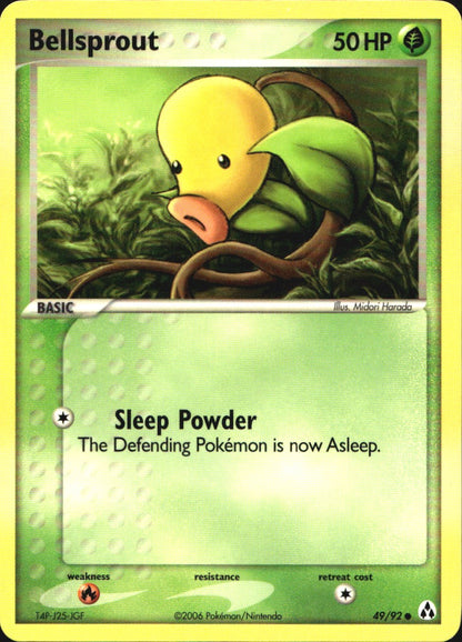 Bellsprout 49/92 Common Legend Maker Pokemon Near Mint