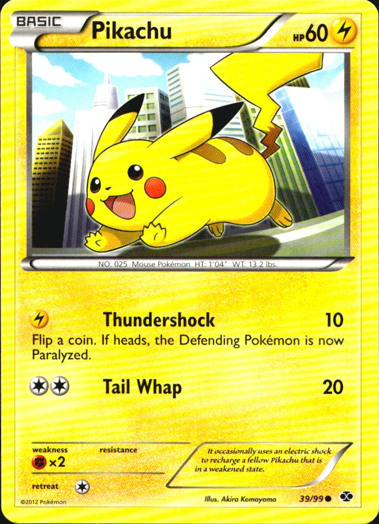Pikachu 39/99 Common Next Destinies Pokemon Near Mint