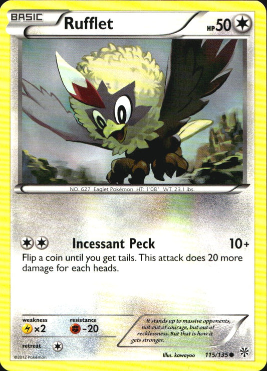 Rufflet 115/135 Common Plasma Storm Pokemon Near Mint