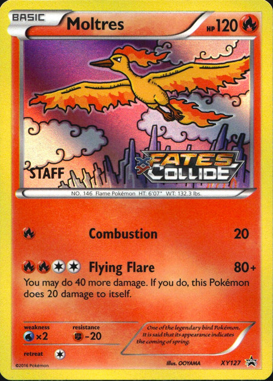 Moltres XY127 Staff Promo XY Black Star Promos Pokemon Near Mint