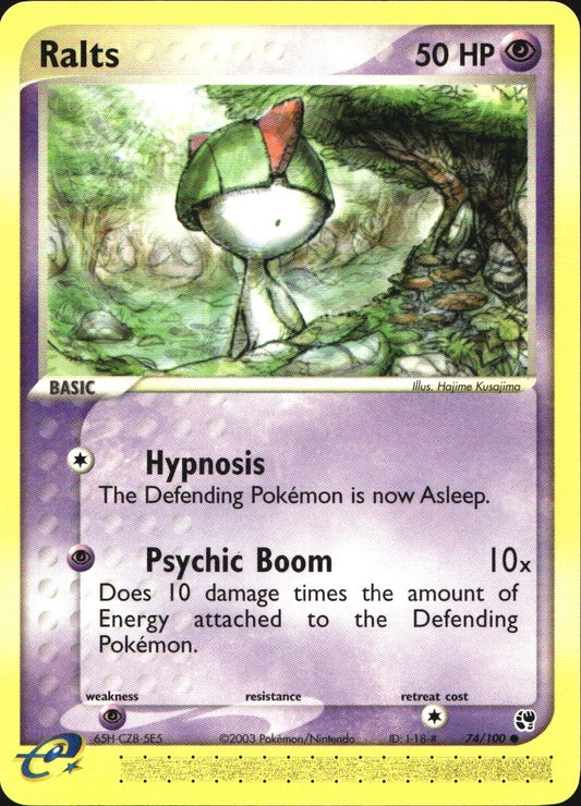 Ralts 74/100 Common Sandstorm Pokemon Near Mint