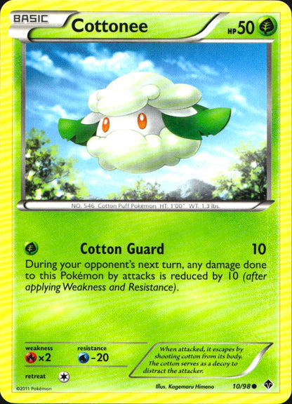 Cottonee 10/98 Common Emerging Powers Pokemon Near Mint
