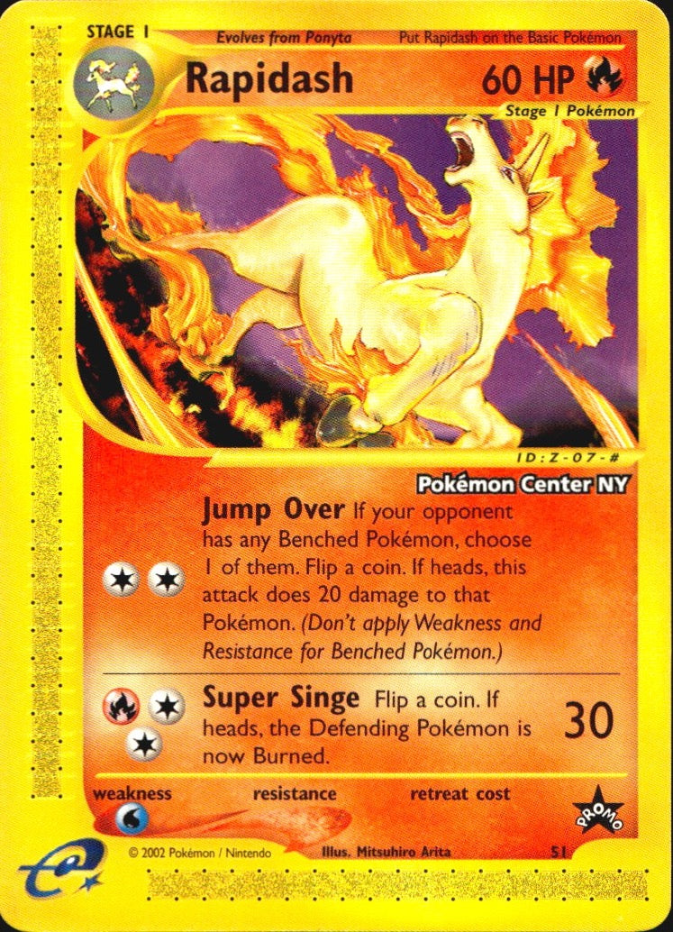 Rapidash 51 Promo Wizards Black Star Promos Pokemon Near Mint