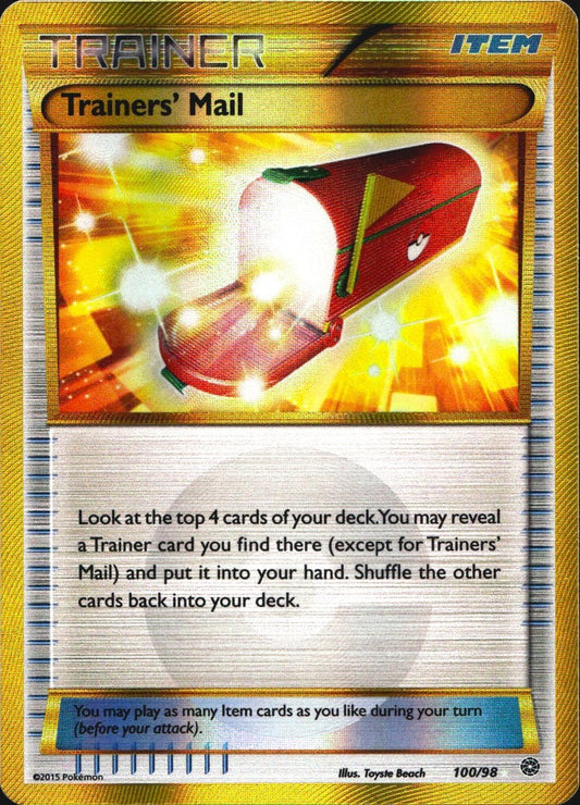 Trainers' Mail 100/98 Secret Rare Ancient Origins Pokemon Near Mint
