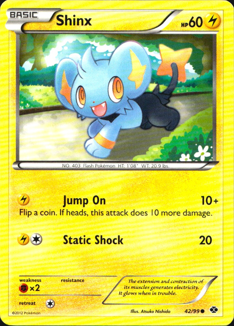 Shinx 42/99 Common Next Destinies Pokemon Near Mint