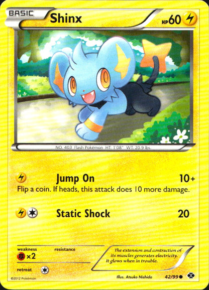 Shinx 42/99 Common Next Destinies Pokemon Near Mint