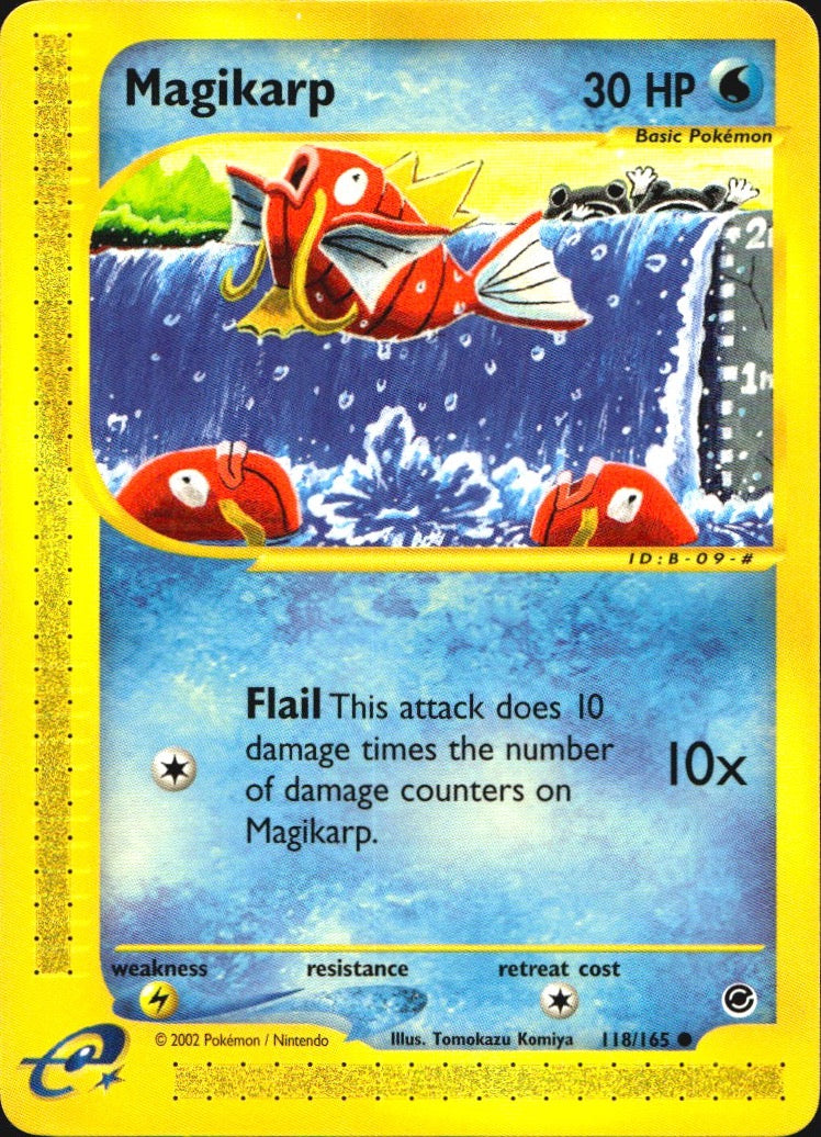 Magikarp 118/165 Common Expedition Base Set Pokemon Near Mint