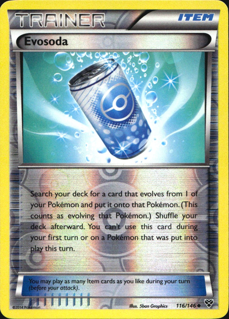 Evosoda 116/146 Uncommon XY Pokemon Reverse Holo Near Mint