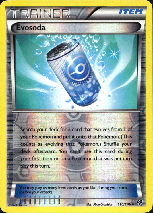 Evosoda 116/146 Uncommon XY Pokemon Reverse Holo Near Mint