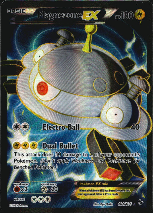 Magnezone EX 101/106 Rare Ultra Flashfire Pokemon Near Mint