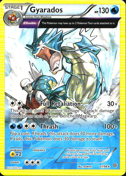 Gyarados 21/98 Non Holo Rare Ancient Origins Pokemon Near Mint