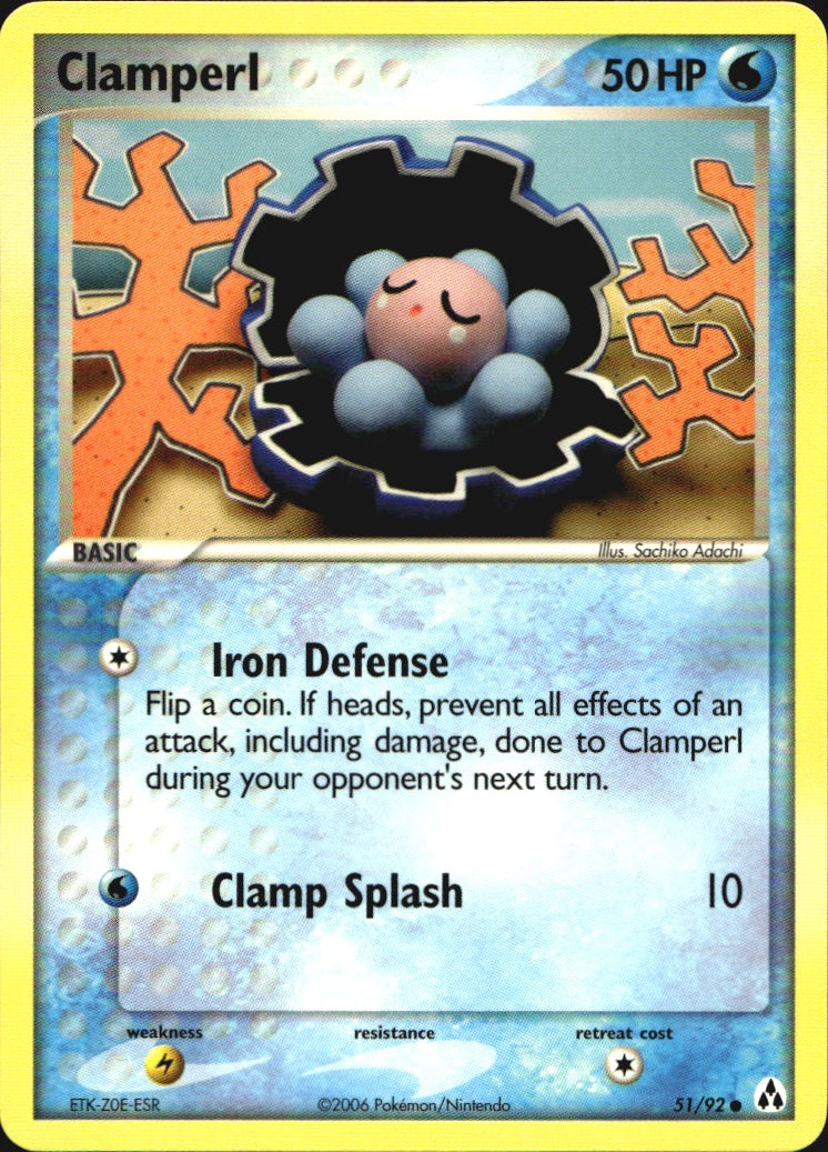 Clamperl 51/92 Common Legend Maker Pokemon Near Mint