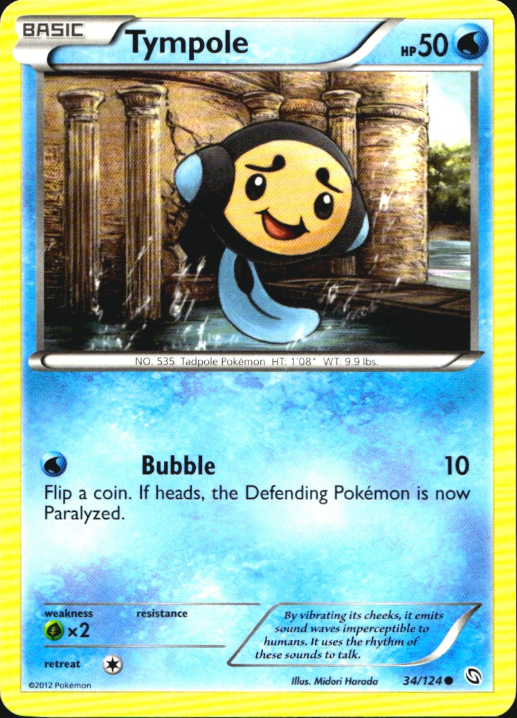 Tympole 34/124 Common Dragons Exalted Pokemon Near Mint
