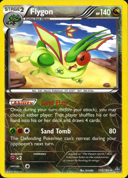 Flygon 110/160 Holo Rare Primal Clash Pokemon Near Mint