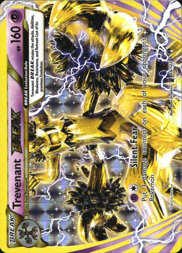 Trevenant BREAK 66/122 Rare BREAK BREAKpoint Pokemon Near Mint