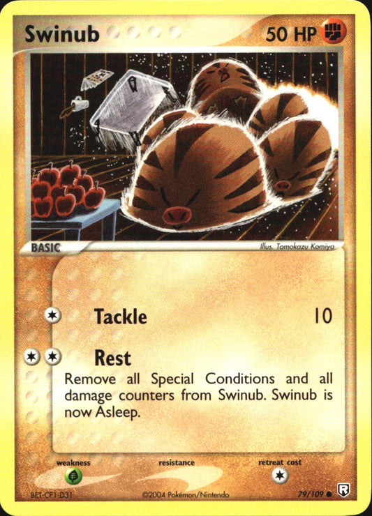 Swinub 79/109 Common Team Rocket Returns Pokemon Near Mint