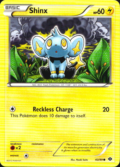 Shinx 43/99 Common Next Destinies Pokemon Near Mint
