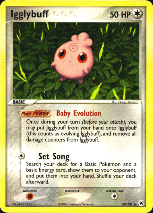 Igglybuff 37/101 Uncommon Hidden Legends Pokemon Near Mint