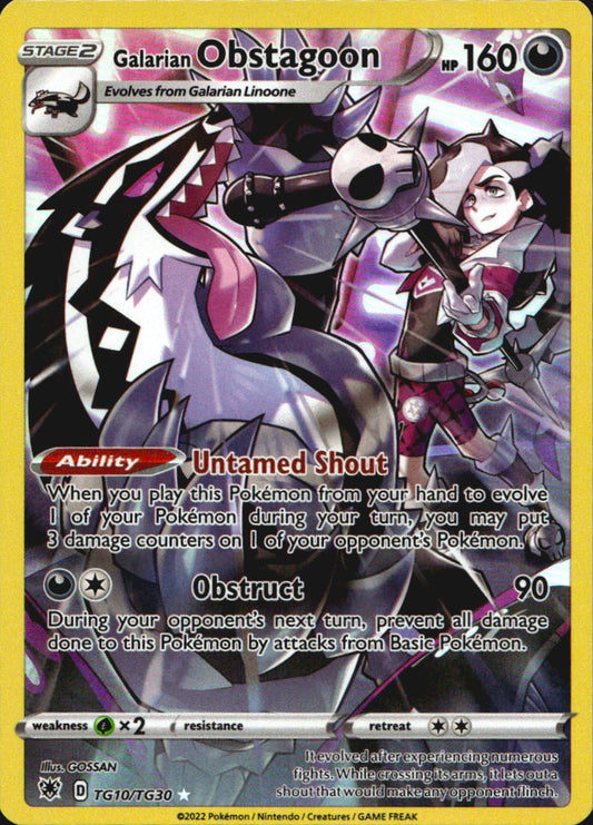 Galarian Obstagoon TG10/TG30 Holo Astral Radiance Trainer Gallery Pokemon NM