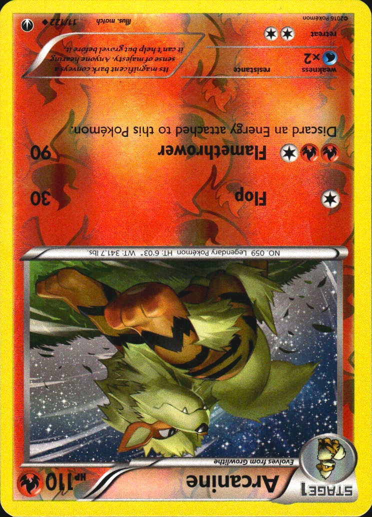 Arcanine 11/122 Uncommon BREAKpoint Pokemon Reverse Holo Near Mint