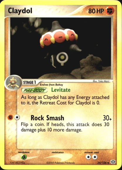 Claydol 24/106 Uncommon Emerald Pokemon Near Mint