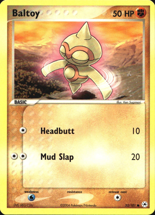 Baltoy 53/101 Common Hidden Legends Pokemon Near Mint