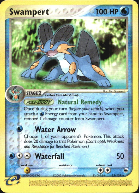 Swampert 23/109 Rare Ruby & Sapphire Pokemon Near Mint