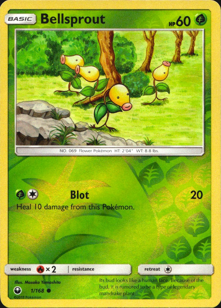Bellsprout 1/168 Common Celestial Storm Pokemon Reverse Holo Near Mint