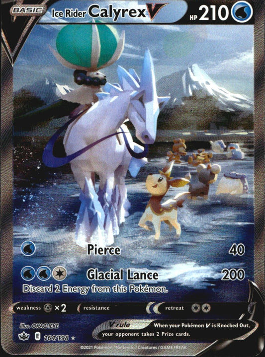 Ice Rider Calyrex V 164/198 Ultra Rare Chilling Reign Near Mint