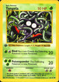Tangela 66/102 Common Base Set Shadowless Pokemon 1st Edition Near Mint