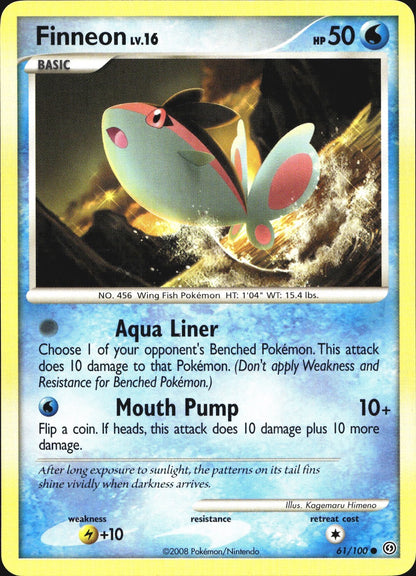 Finneon 61/100 Common Stormfront Pokemon Near Mint